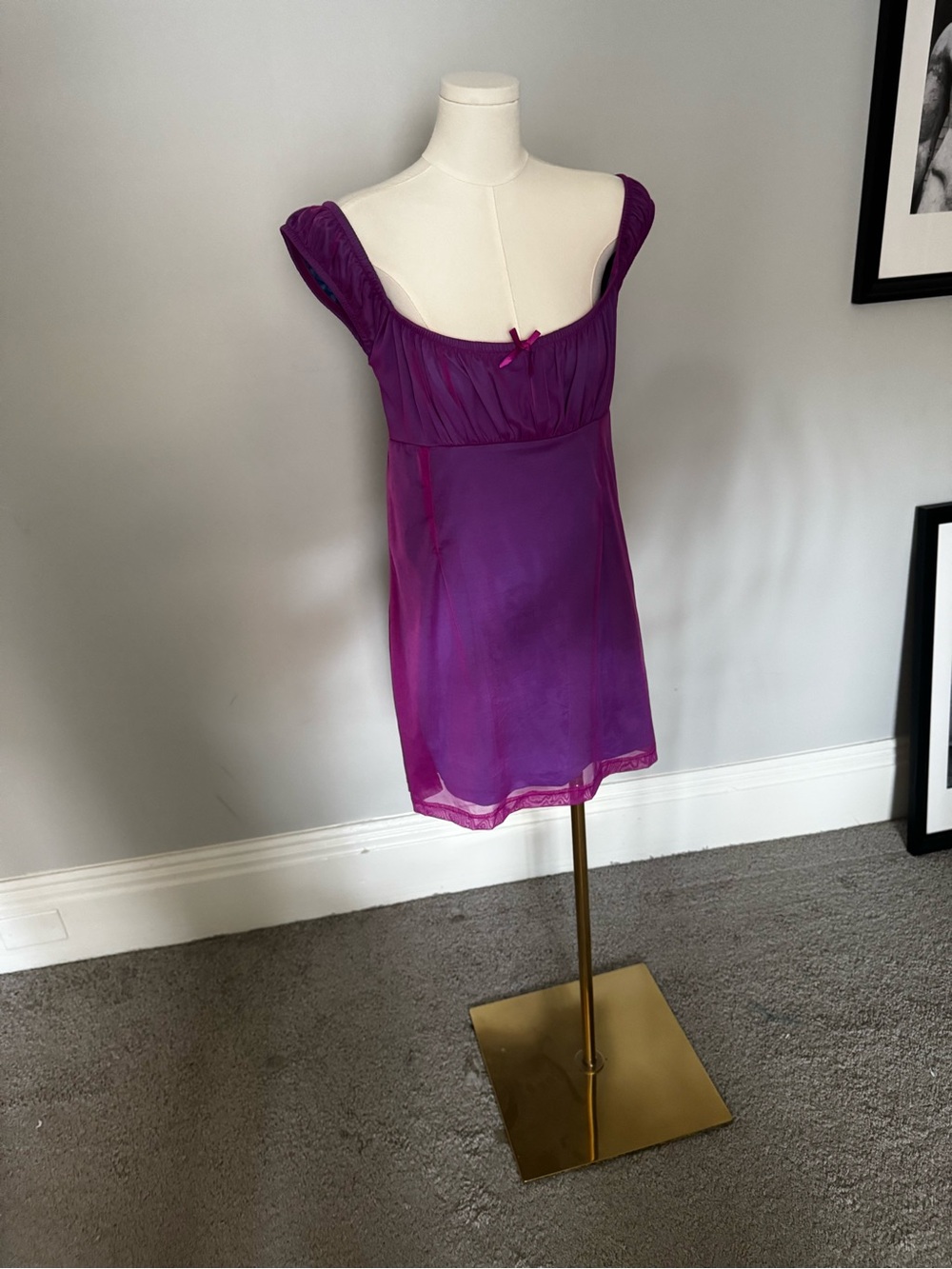 Spice Girls- Baby Spice dress.  Purple Sheer Babydoll